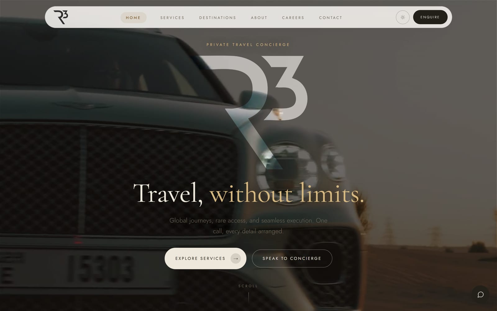 The R3 Private Concierge site